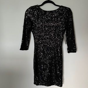 Black Sequin Mini dress